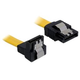 DELOCK 82811 - Cable SATA 6 GB/s GE/un 50 cm yellow metal
