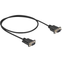 DELOCK 87839 - Serial cable, RS-232, plug, slim, 0.5 m