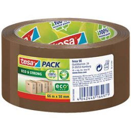 TESA 58154 - TESAPACK Eco & Strong, 66 m x 50 mm, brown
