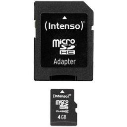 INTENSO 3413450 - Micro SDHC card, 4GB, Intenso Class 10