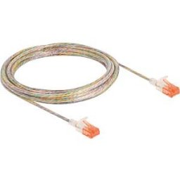 DELOCK 80356 - Patch cable Cat.6A U/UTP Slim 5 m transparent