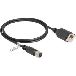 DELOCK 80452 - M12 Cable D-coded 4 pin female to RJ45 jack for installation Cat