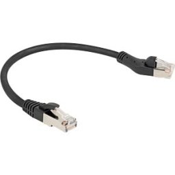 DELOCK 80734 - RJ45 Network Cable Cat.8.1 S/FTP plug 45° left angled to plug st