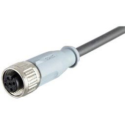 CONEC SAL12 RK45 - SAL M12 x 1, 4-pin, 5 m, cable coupling