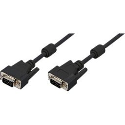 LOGILINK CV0016 - VGA cable, HD15/M to HD15/M, 1080p, 2x ferrite, black, 10 m