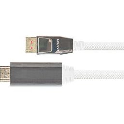 PYTHON PYT M0222 - DP 1.4 to HDMI 2.0 A male, nylon, 4K@60Hz, 2 m, white