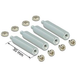 DELOCK RPI MOUNTINGKIT3 - Raspberry Pi mounting kit, 30-mm spacer bolts