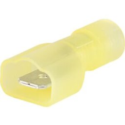 VOGT AG VT IFS-G-6,35 - Flat plug, fully insulated, width: 6.35 mm, yellow