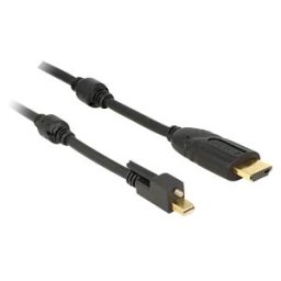 DELOCK 83731 - mini DisplayPort 1.2 male to HDMI a male, 3 m, black