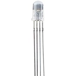 LUCKY LIGHT LED LL 5-8000RGB - RGB LED, 5 mm, wired, 4-pin, rt/gn/bl, 8000 mcd, 25°