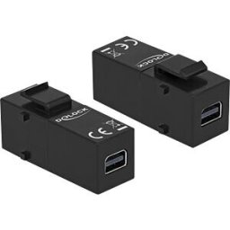 DELOCK 86377 - Keystone Module mini DisplayPort female > mini DisplayPort femal