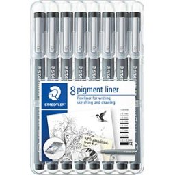 STAEDTLER 308SB8 - Pigment liners, with 8 line widths