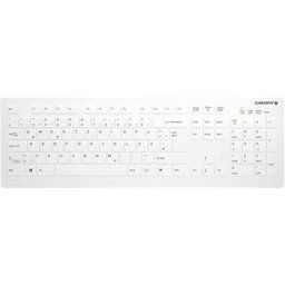 CHERRY AK-C8112FU1WDE - Wireless keyboard, USB, disinfectable, white, DE