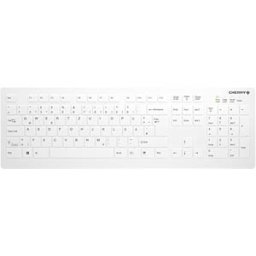 CONTOUR AK-C8112FU1WDE - Wireless keyboard, USB, disinfectable, white, DE