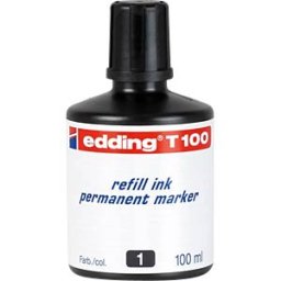 EDDING T100001 - Refill ink, permanent marker, T 100, black