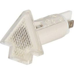 RAFI 157.1002 - Indicator, 230 V, neon bulb, 10 mm, arrow-shaped, clear