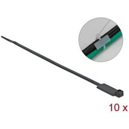 DELOCK 18961 - Cable ties, can be labelled, 270 x 4.8 mm, black, 10 pieces