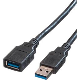 ROLINE 11028977 - USB 3.0 cable, USB type-A connector to USB type-A port, 0.8 m