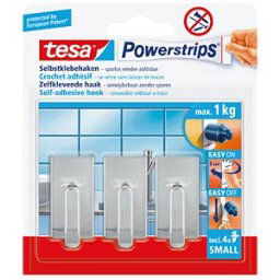TESA 57540 - tesa® Powerstrips® classic hooks, chrome