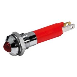 CML TECHNOLOGIES LED 1904-12RT - LED signal light, 5 mm, red, 12 V, outdoor reflector, Ø8 mm, 80