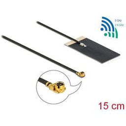 DELOCK 12611 - WLAN 802.11 ac/ax/a/h/b/g/n Antenna MHF® I plug
