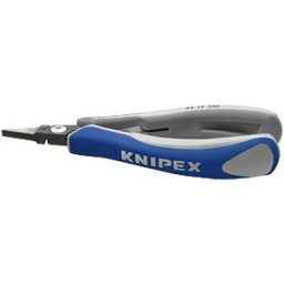 KNIPEX KN 34 12 130 - Precision electronics gripping pliers, flat-wide