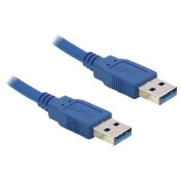 DELOCK 83121 - Cable USB 3.0 A > USB 3.0 A, 0,5 m, blau