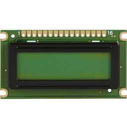 DISPLAY ELEKTRONIK LCD-PM 1X8-8 A - LCD module, 1x8, H:7.9mm, ge/gn, w.Bel.
