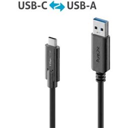 PURELINK PURE IS2601-010 - USB 3.0 cable, iSeries, A male to C male, black, 1,0 m