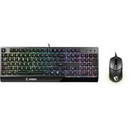 MSI GK30C SW - Keyboard/mouse combination, USB, RGB, black