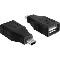 DELOCK 65277 - USB 2.0 A socket > mini USB plug adapter