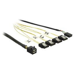 DELOCK 83320 - Cable Mini SAS HD SFF-8643 > 4 x SATA 7 pin Reverse + Sideband 0
