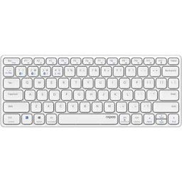RAPOO E9600M WS - Wireless keyboard, Bluetooth, white, German layout