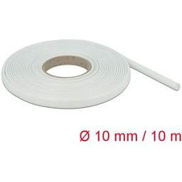 DELOCK 18936 - Fiberglass Sleeving, 10 m x 10 mm, white
