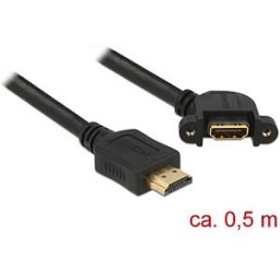 DELOCK 85467 - Cable HDMI A male > HDMI A female 4K, 110°, 50 cm
