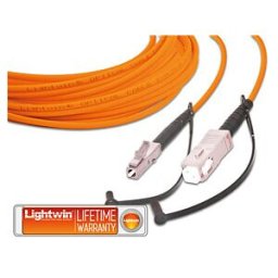 LIGHTWIN LSP-50 LC-SC5 - Simplex fibre optic patch cable, MM OM2, LC - SC, 5.0 m