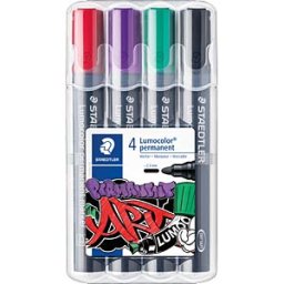 STAEDTLER 352W41 - Permanent marker, 2 mm, set of 4 colours