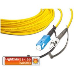 LIGHTWIN LSP-50 SC-ST2 - Simplex fibre optic patch cable, MM OM2, SC - ST, 2.0 m