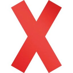 DURABLE 104903 - Adhesive marking, cross X, removable, set of 5