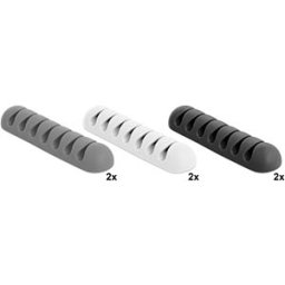 DELOCK 18301 - Cable holders with 7 bushings, set of 6