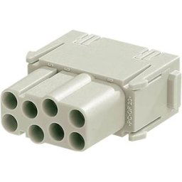 HARTING HAN 008 3101 - Female insert for HAN EE-modules, 8-pin, 16 A