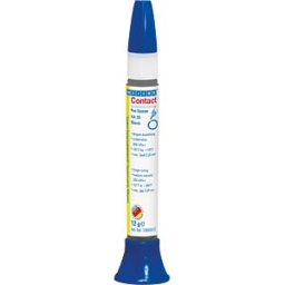 WEICON 12603012 - Cyanoacrylate adhesive, Contact VA 30 Black, 12 g, rubber-filled