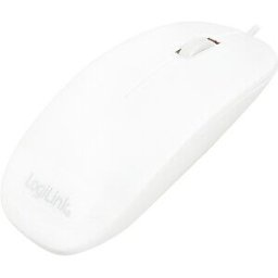 LOGILINK ID0062 - Wired Mouse, USB, flat, white