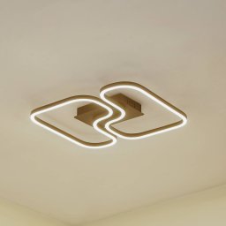 Lucande LED ceiling light Amiya, 47.6 cm, black, aluminium