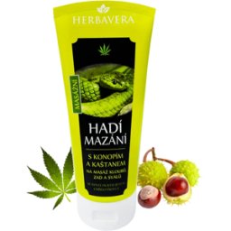 Herbavera Snake Ointment With Hemp And Chestnut, 200 Ml