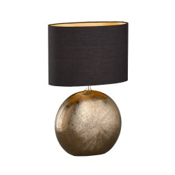 FISCHER & HONSEL Foro table lamp, bronze/black, height 53 cm