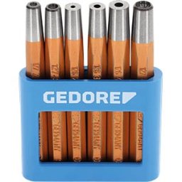 GEDORE WERKZEUG GEDO 125 B - Set of rivetting setters and snap dies 6 pieces