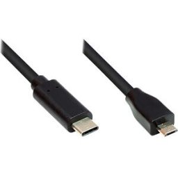 GOOD CONNECTIONS GC M0122 - USB 2.0 cable, C-male < micro B-male, CU, black, 1 m