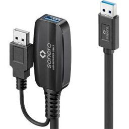 SONERO SON-XU3000-100 - USB 3.0, extension cable, USB-A > USB-A, 10 m