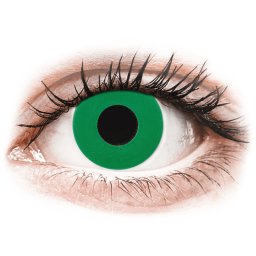 CRAZY LENS - Emerald Green - power (2 daily coloured lenses)